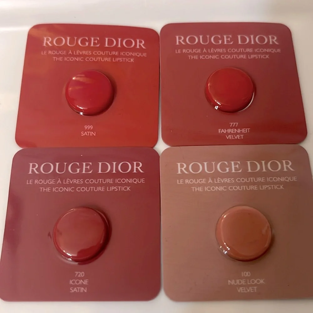🛍️Dior Rouge Lipstick Collection Samples with Mini Pouch